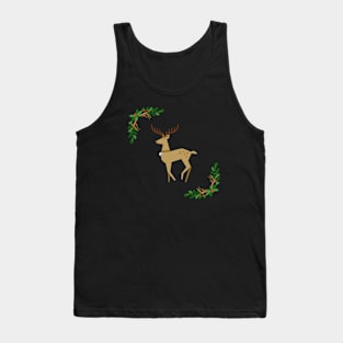 Reindeer (dark background) Tank Top